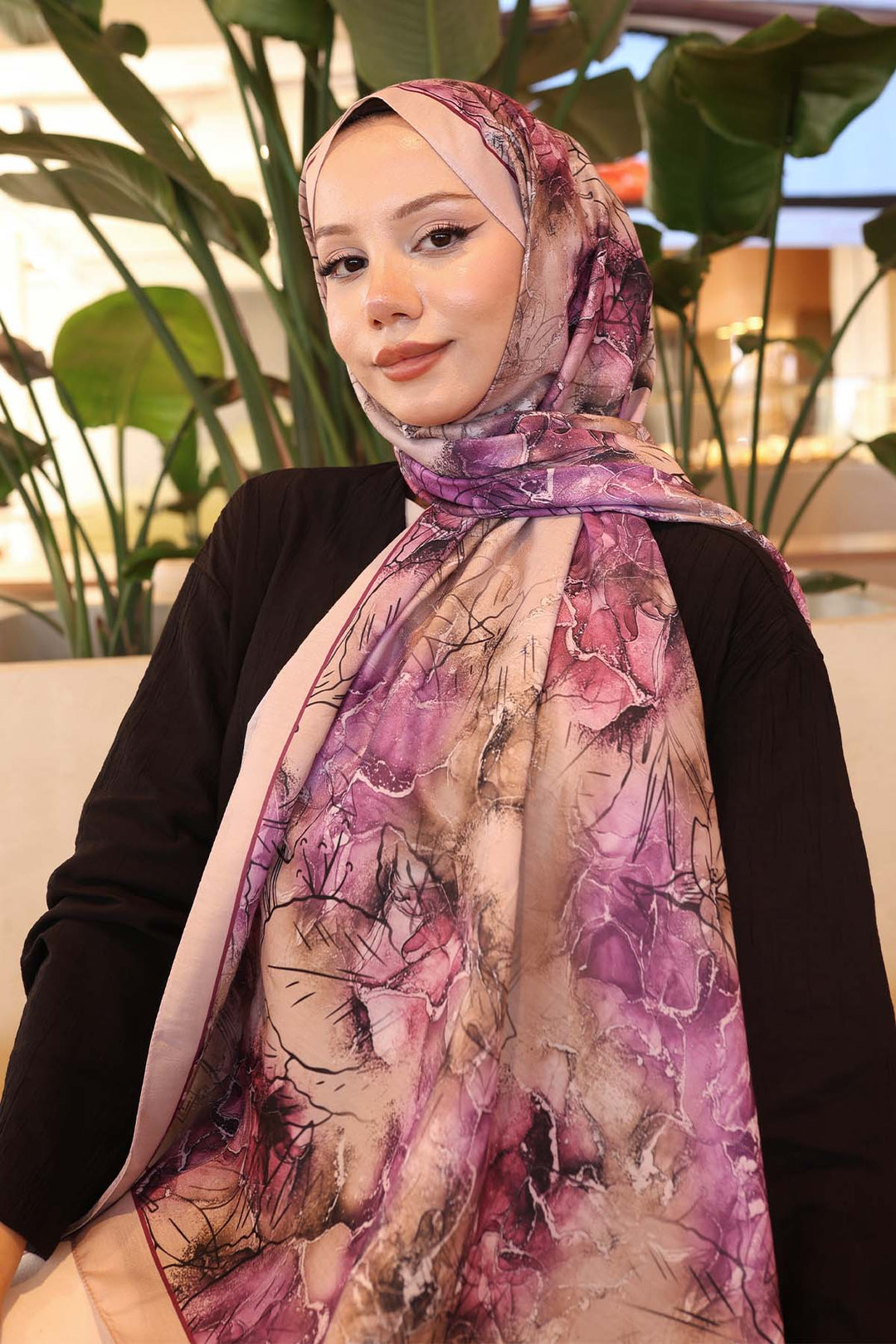 BNG Women Patterned Shawl Beige İpk114 - Pakenham