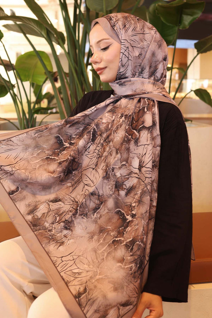 BNG Women Patterned Shawl Mink İpk114 - Chapel Hill