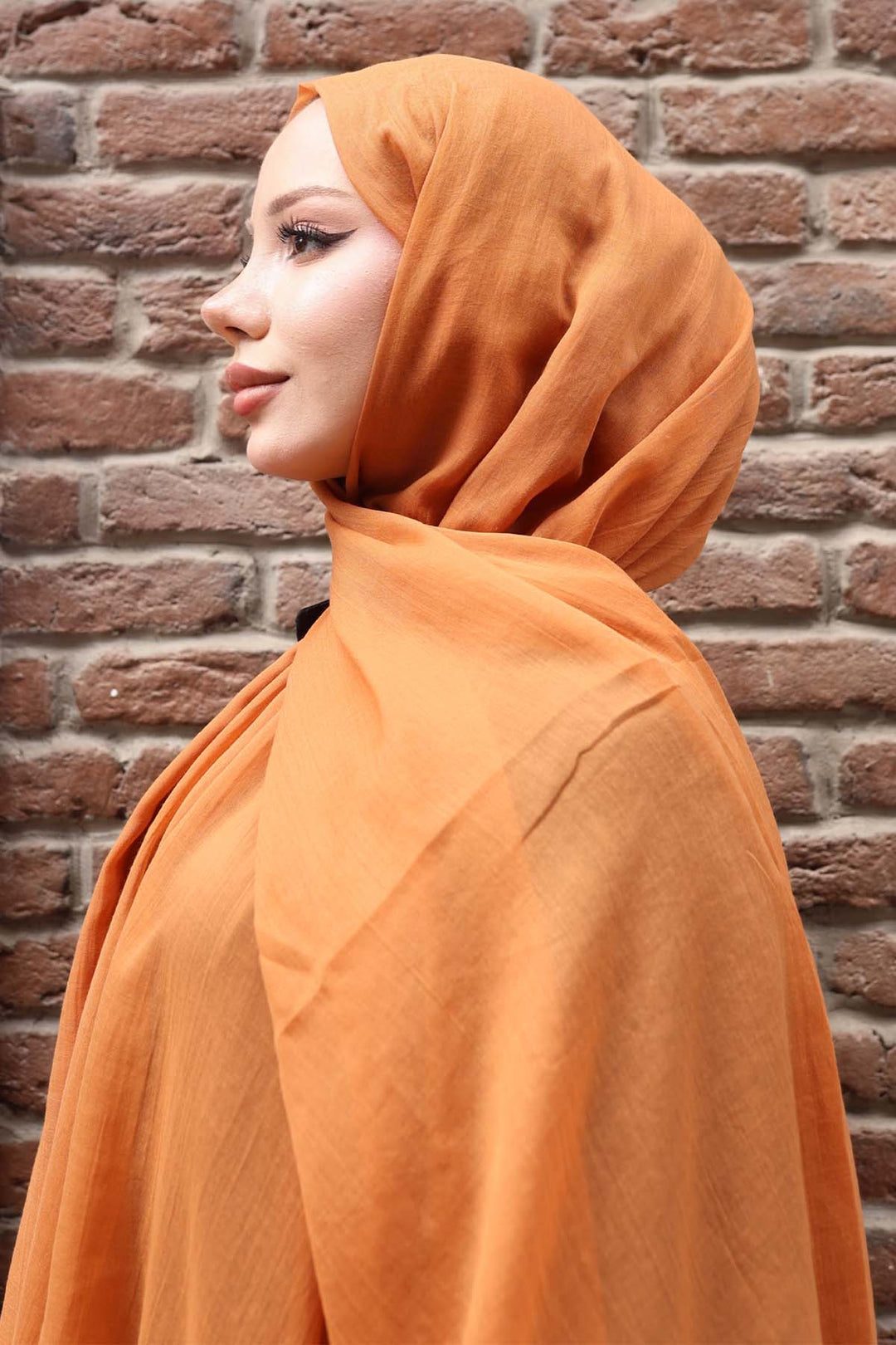 BNG Women Pamuklu Şal Hardal H101  - McKinney