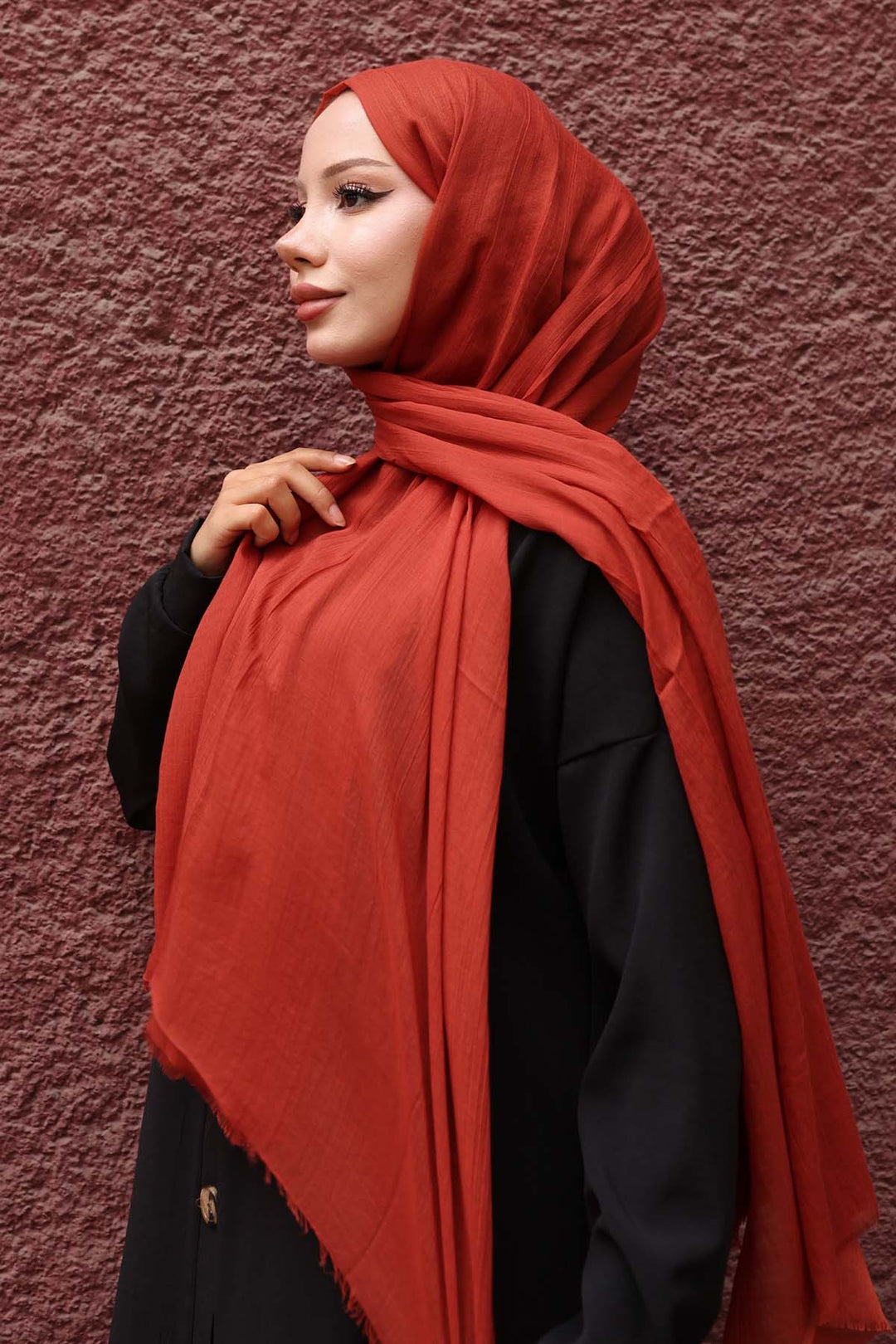 BNG Women Pamuklu Şal Kiremit H101  - Brighton