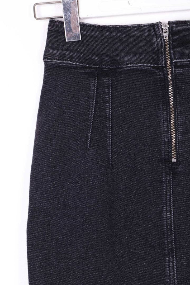 XLJ Asymmetric Medium Denim Skirt with Front Darts and Side Slit Mixed - Whitley Bay