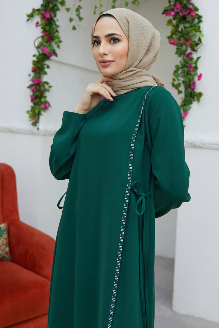 ZRF Women Side-Tied Dress - Emerald - Dülmen