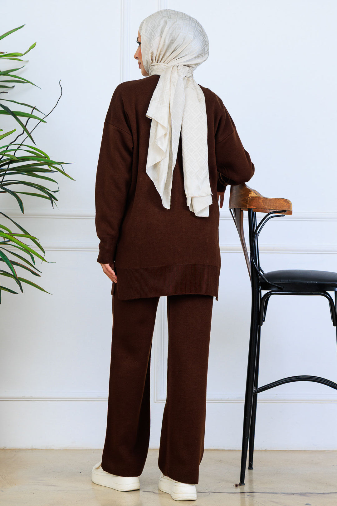 BNG Women Floral Knit Set S1006 Brown - Torrance