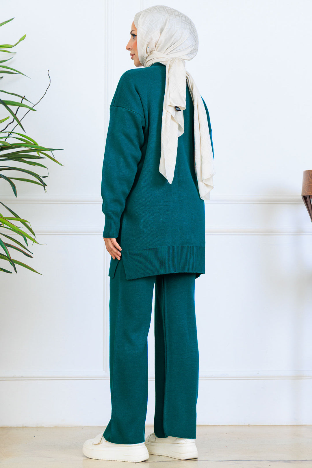 BNG Women Floral Knit Set S1006 Emerald Green - Marano di Napoli