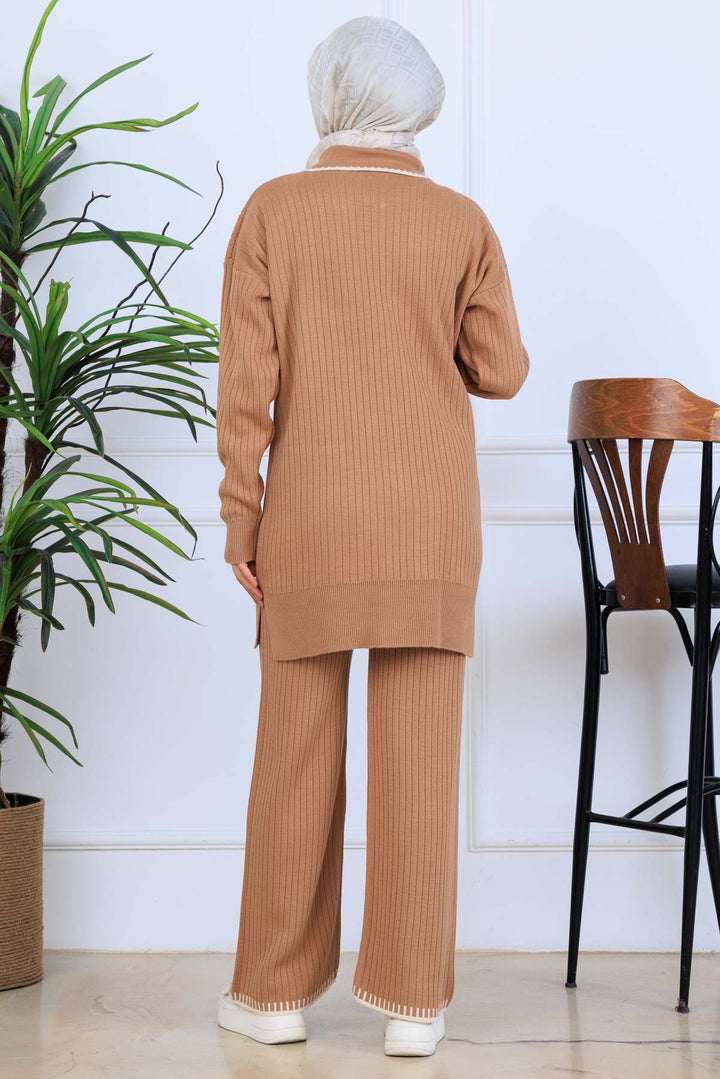 BNG Women Ribbon Detail Knit Set S1064 Mink - Oakville