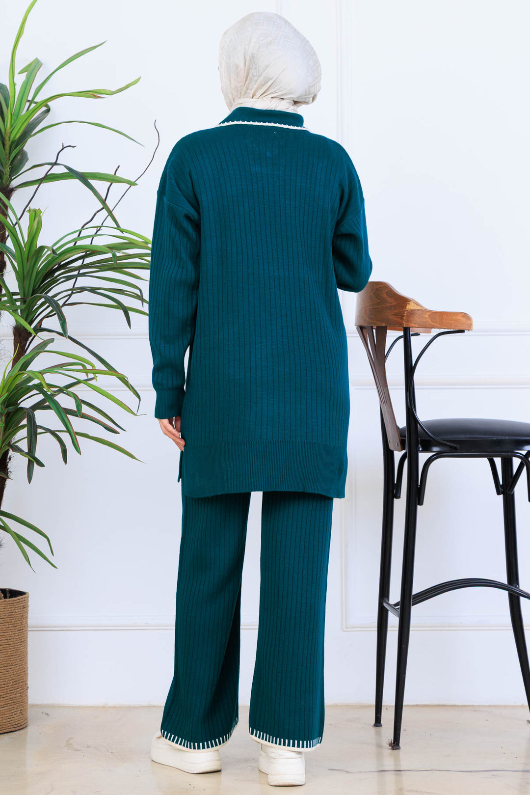 BNG Women Ribbon Detail Knit Set S1064 Emerald Green - Irapuato