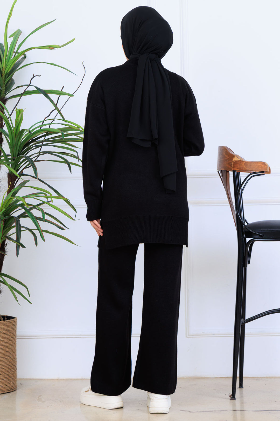 BNG Women Bow Detail Knit Set S1106 Black - Ipswich