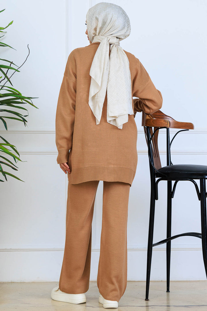 BNG Women Floral Knit Cardigan Set S1001 Mink - Abilene