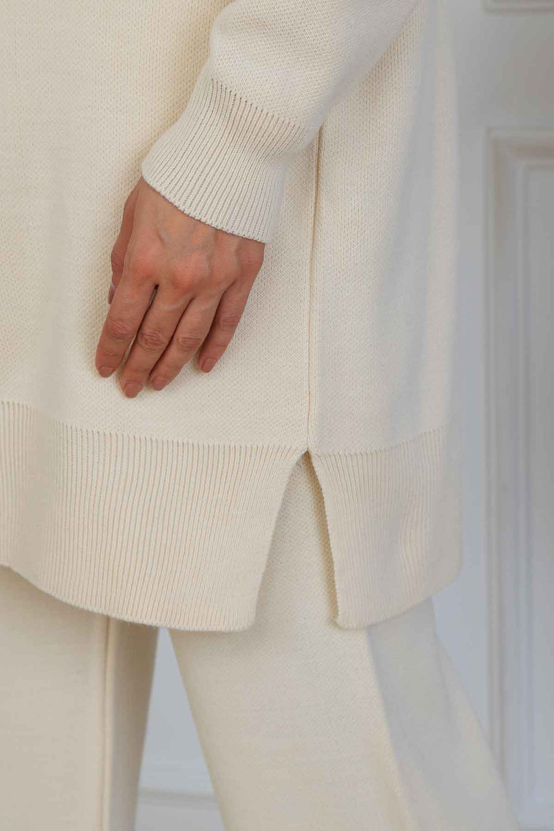 BNG Women Hooded Knitwear Set S1079 Stone Color - Pico Rivera