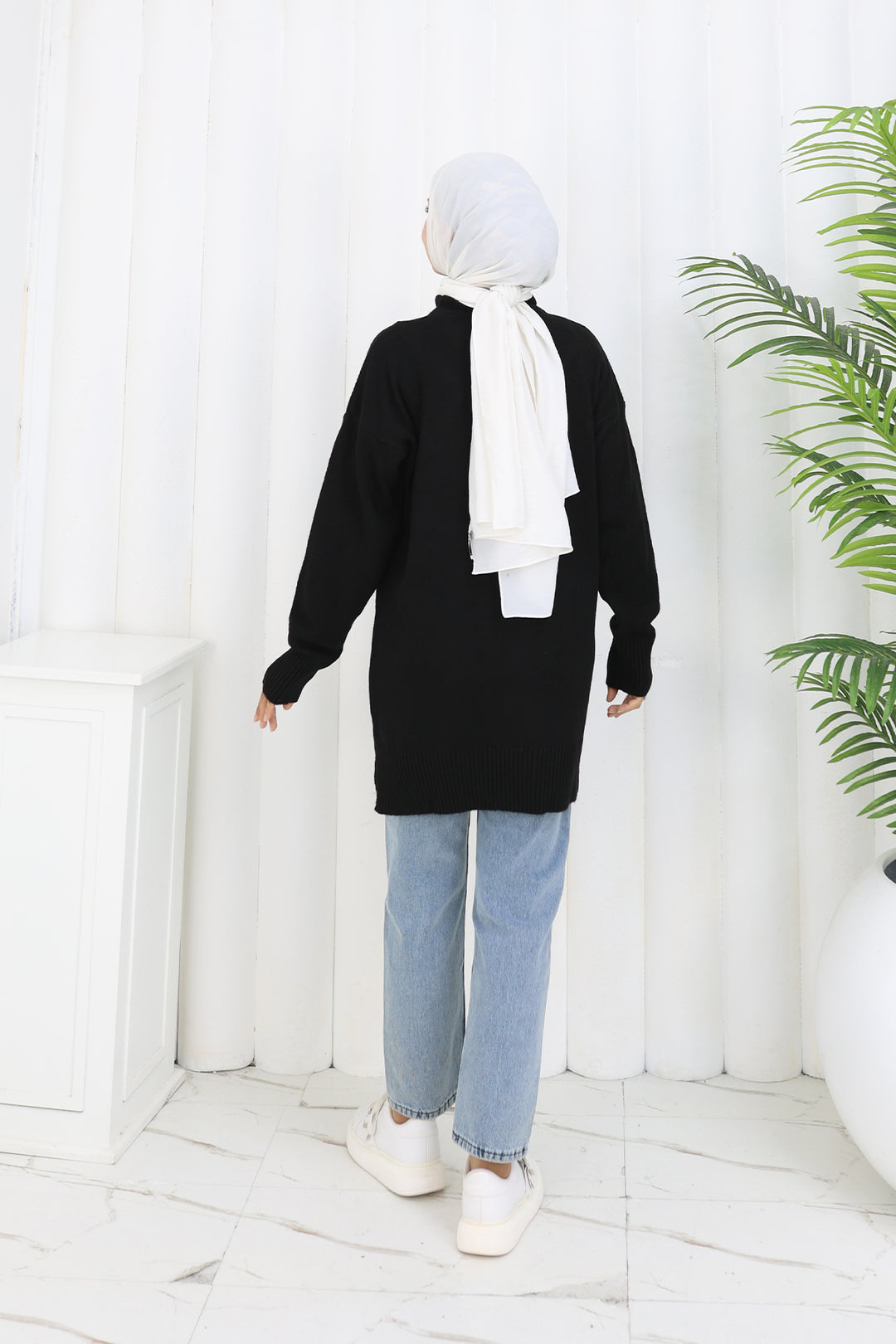 BNG Women Pom-pom Sweater S3023 Black - Lincoln Park