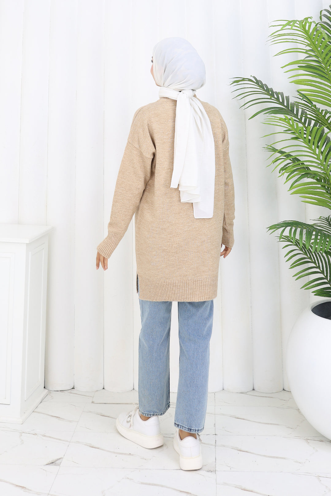 BNG Women Pom-pom Sweater S3023 Mink - Reno