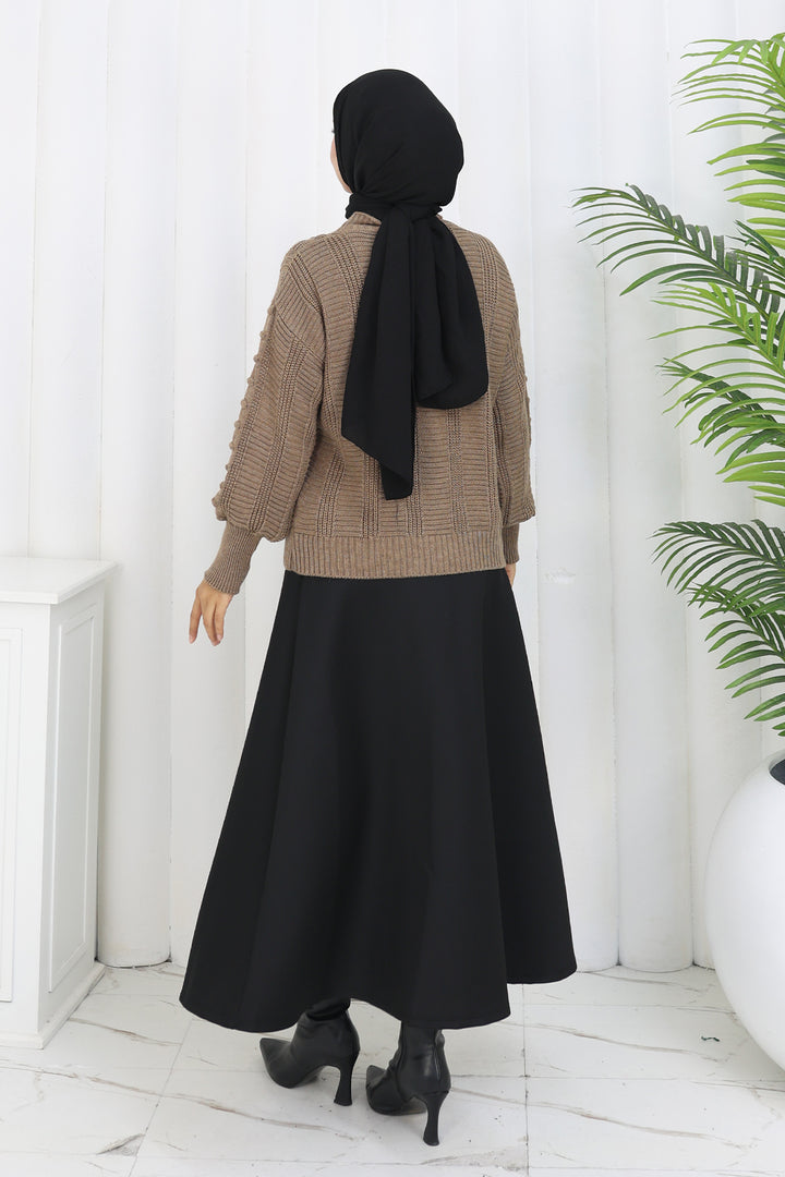 BNG Women Ponponlu Triko Hırka S4002 Vizon - Torrejón de Ardoz