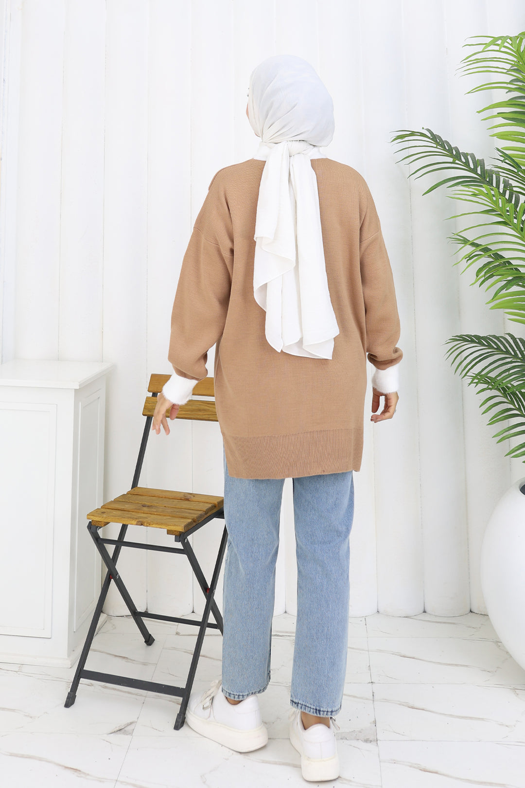 BNG Women Patterned Knit Tunic S3017 Mink - Villajoyosa