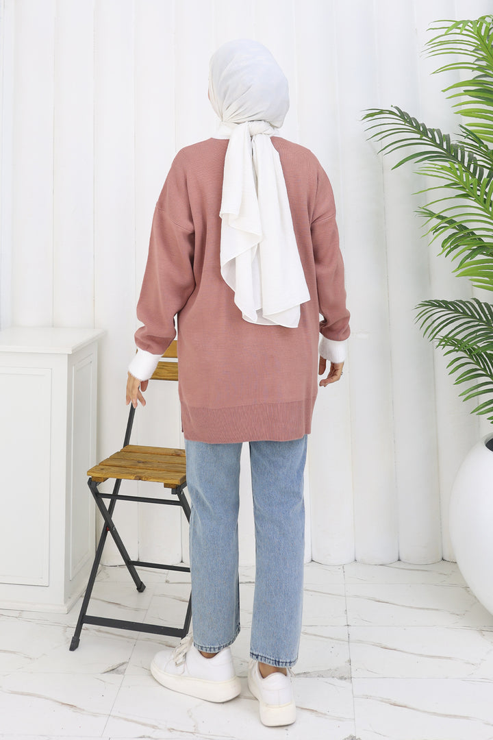 BNG Women Patterned Knit Tunic S3017 Rose - Hanau