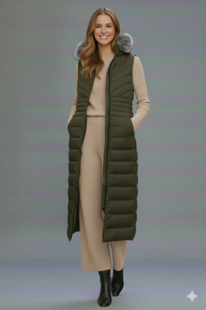 BNG Women Long Inflatable Vest K9184 Khaki - Prescott Valley