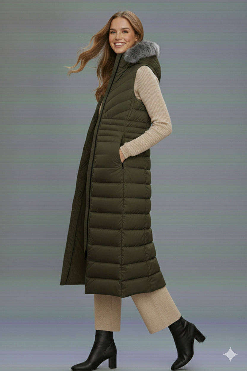 BNG Women Long Inflatable Vest K9184 Khaki - Prescott Valley