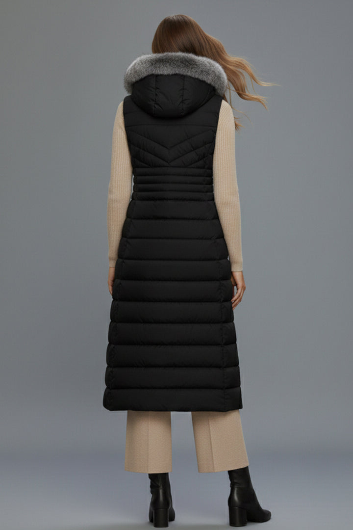 BNG Women Long Inflatable Vest K9184 Black - Derry