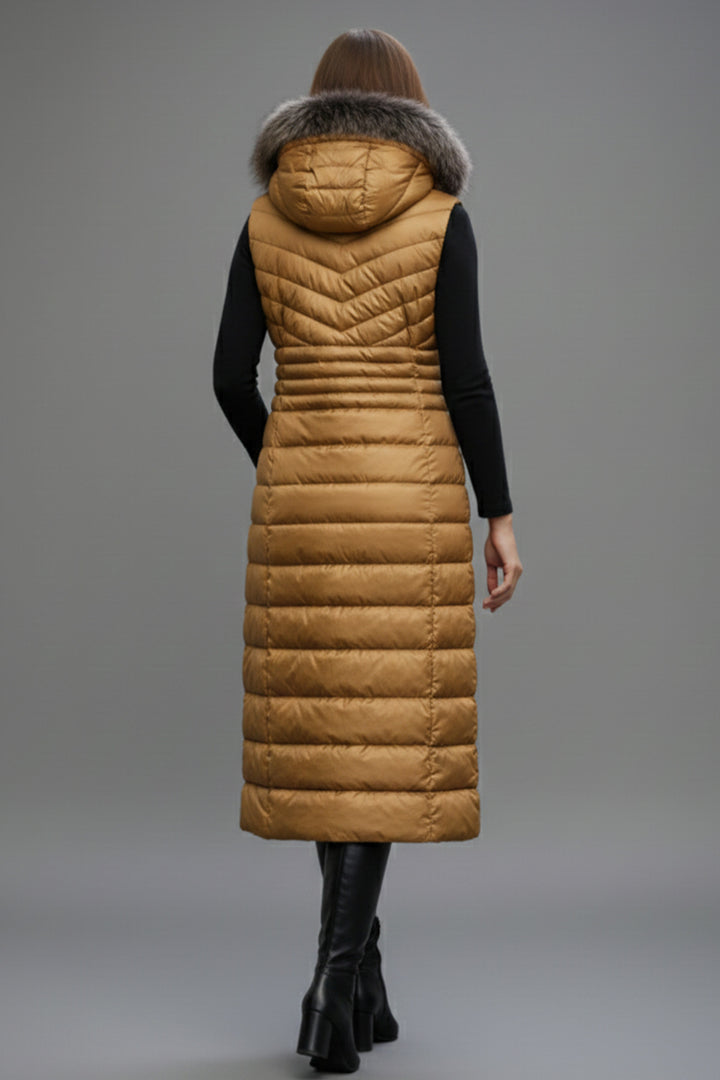 BNG Women Long Inflatable Vest K9184 Brown - Nogales