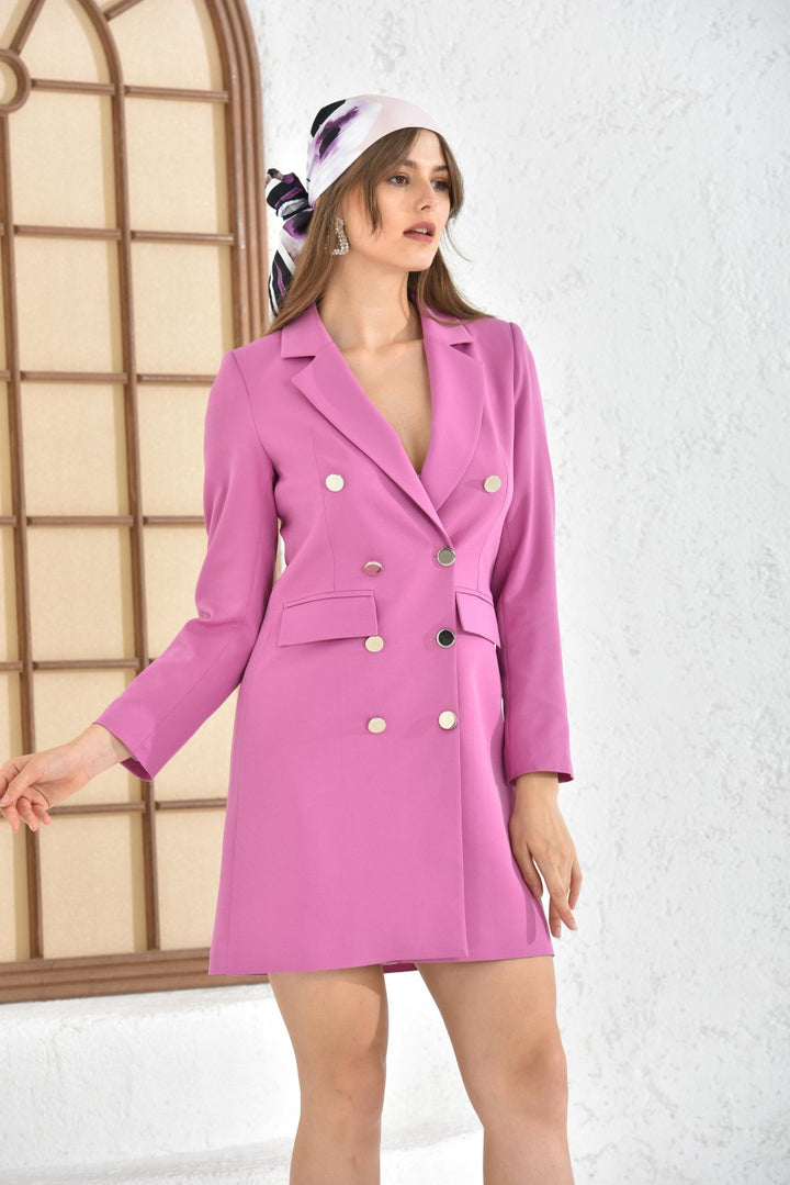 NDL Women 90 cm Women's Jacket Dress Lilac - Wattrelos