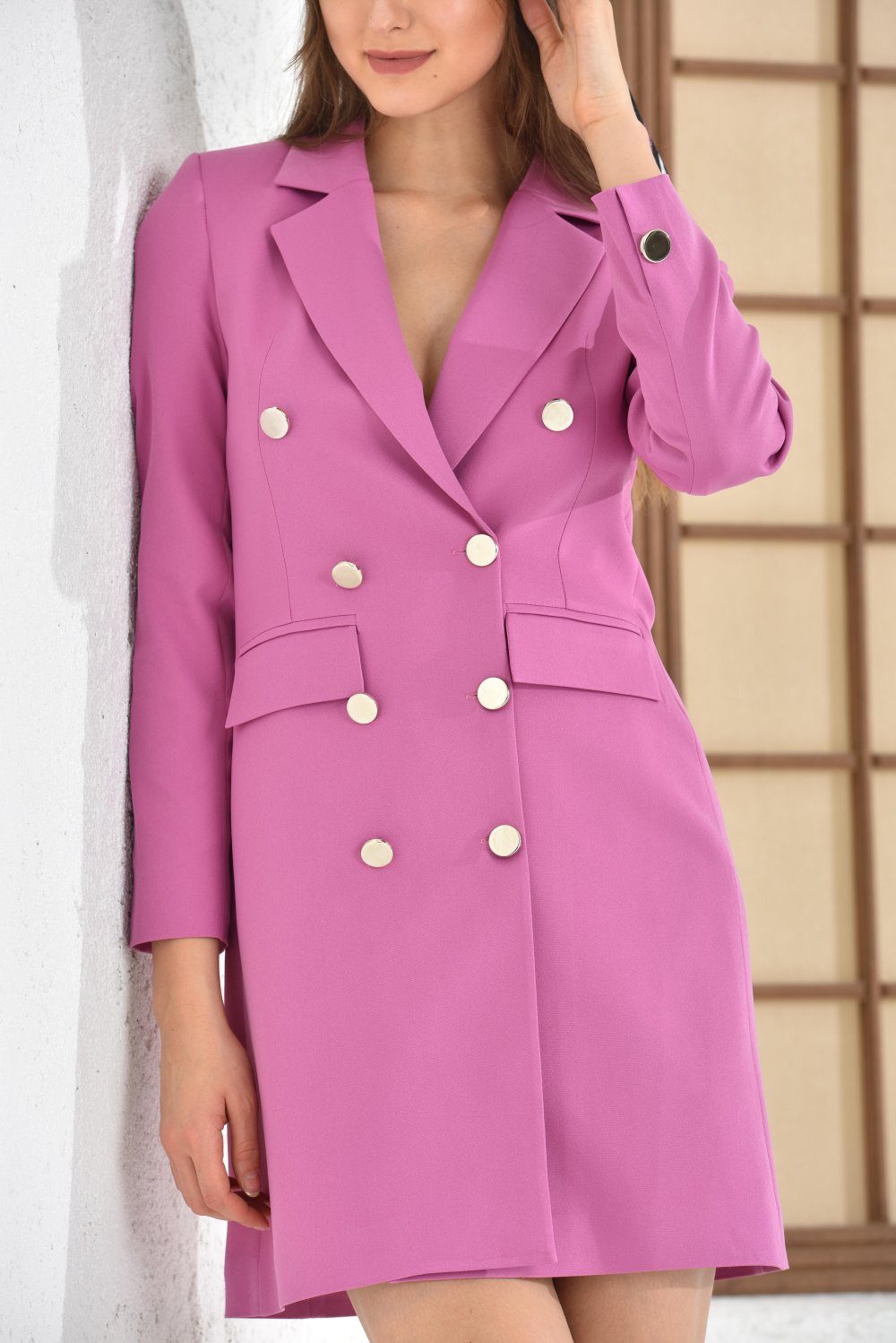 NDL Women 90 cm Women's Jacket Dress Lilac - Wattrelos