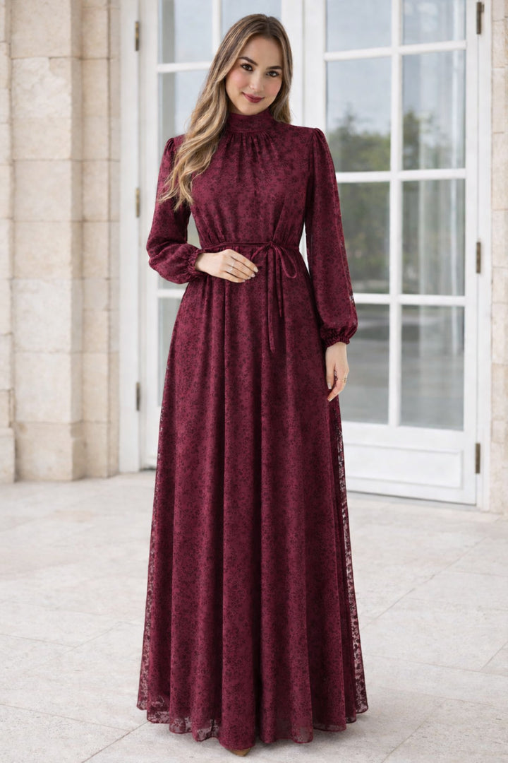 BNG Women Danteli Elbise K2727 Bordo - St. Louis Park