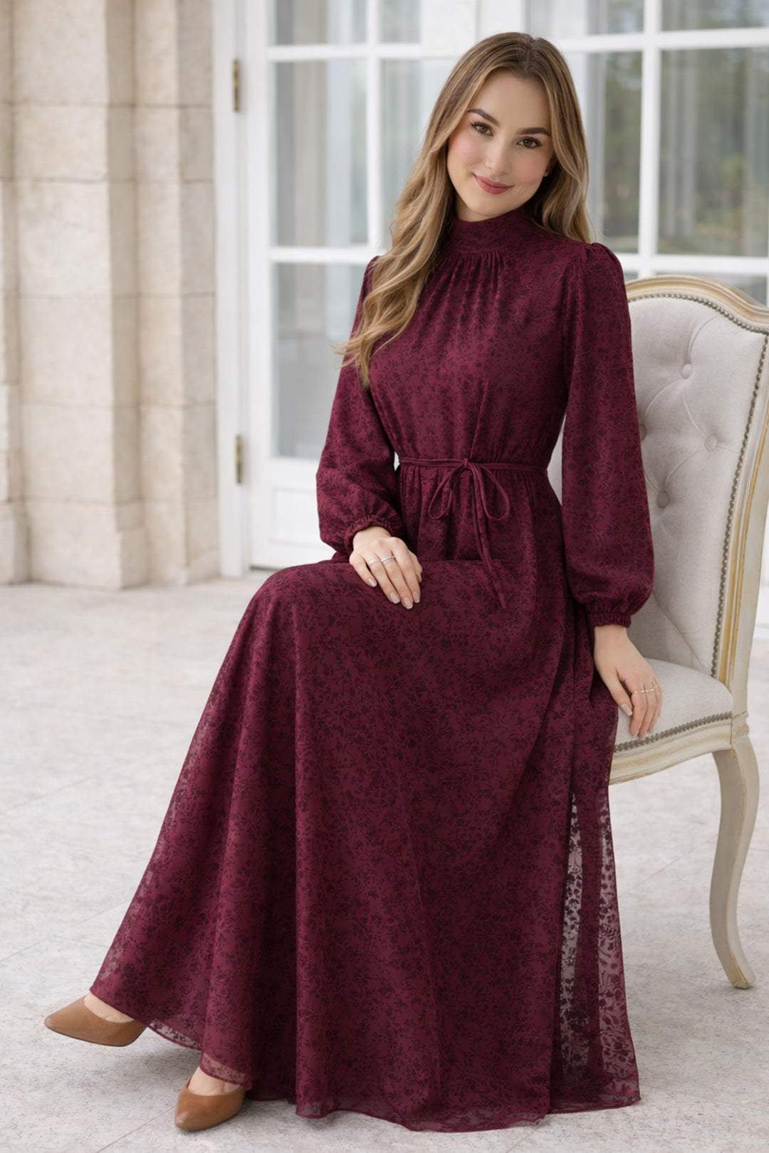 BNG Women Danteli Elbise K2727 Bordo - St. Louis Park