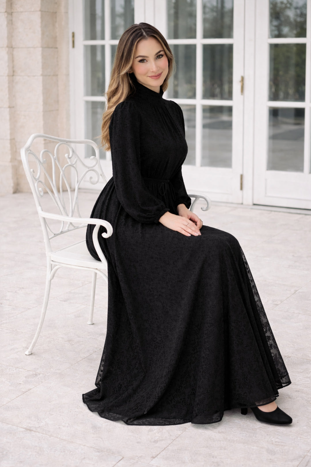 BNG Women Danteli Elbise K2727 Siyah - Leverkusen