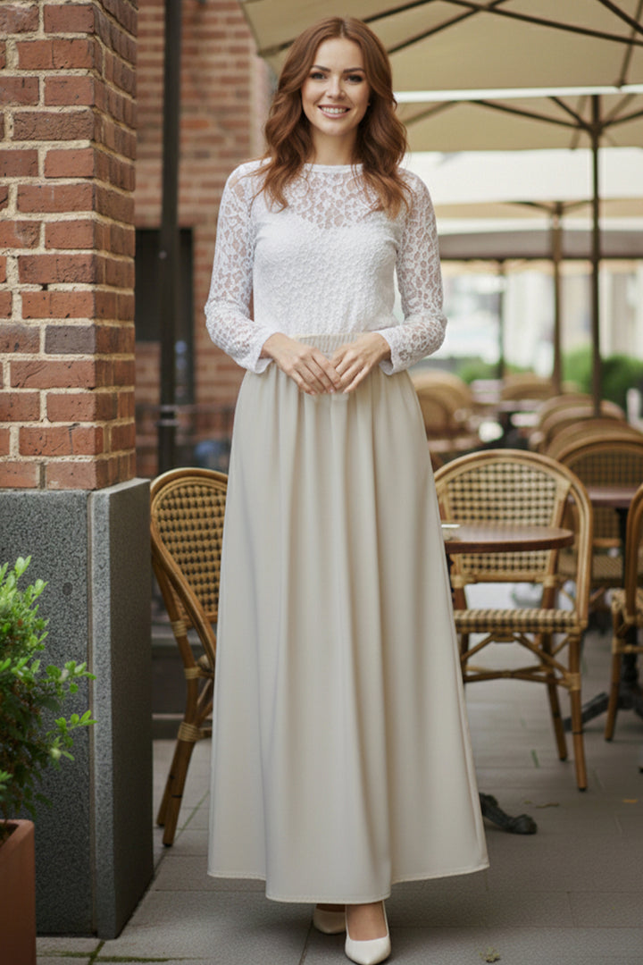 BNG Women Beli Lastikli Double Etek M213 Taş Rengi - Oosterhout