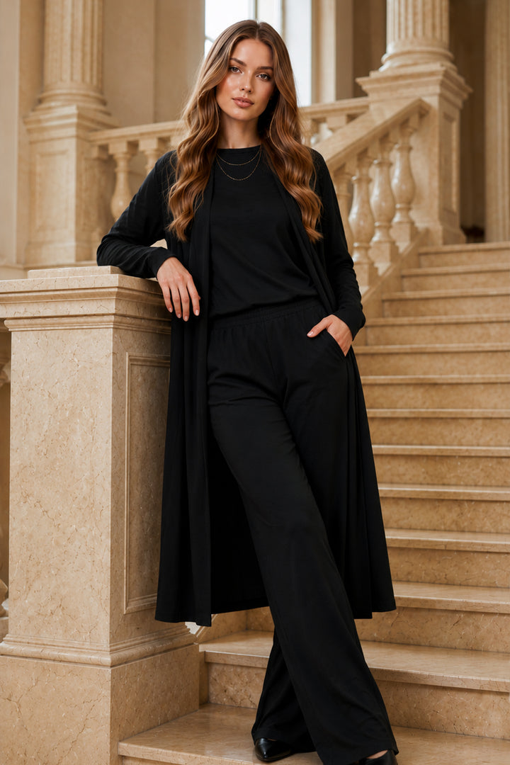 BNG Women Lü Abaya Takım M5319 Siyah - León