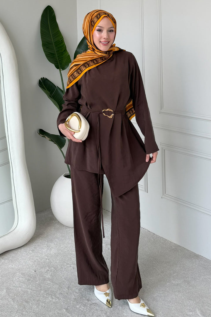 BNG Women Tokalı İkili Takım M3004 Kahverengi - San Juan Capistrano