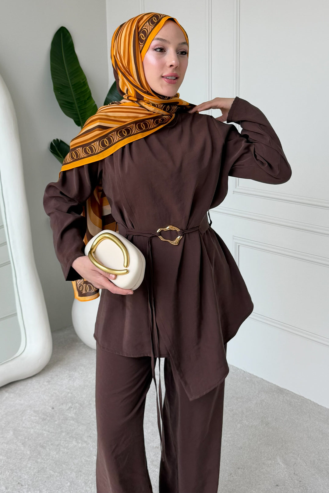 BNG Women Tokalı İkili Takım M3004 Kahverengi - San Juan Capistrano