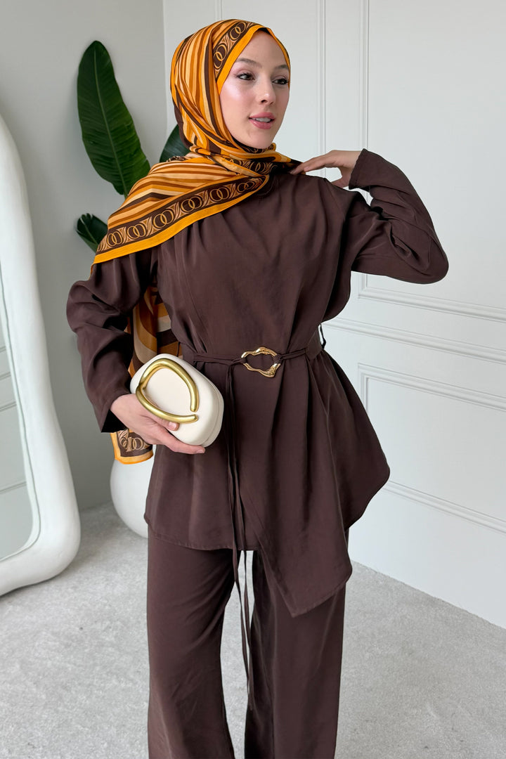 BNG Women Tokalı İkili Takım M3004 Kahverengi - San Juan Capistrano