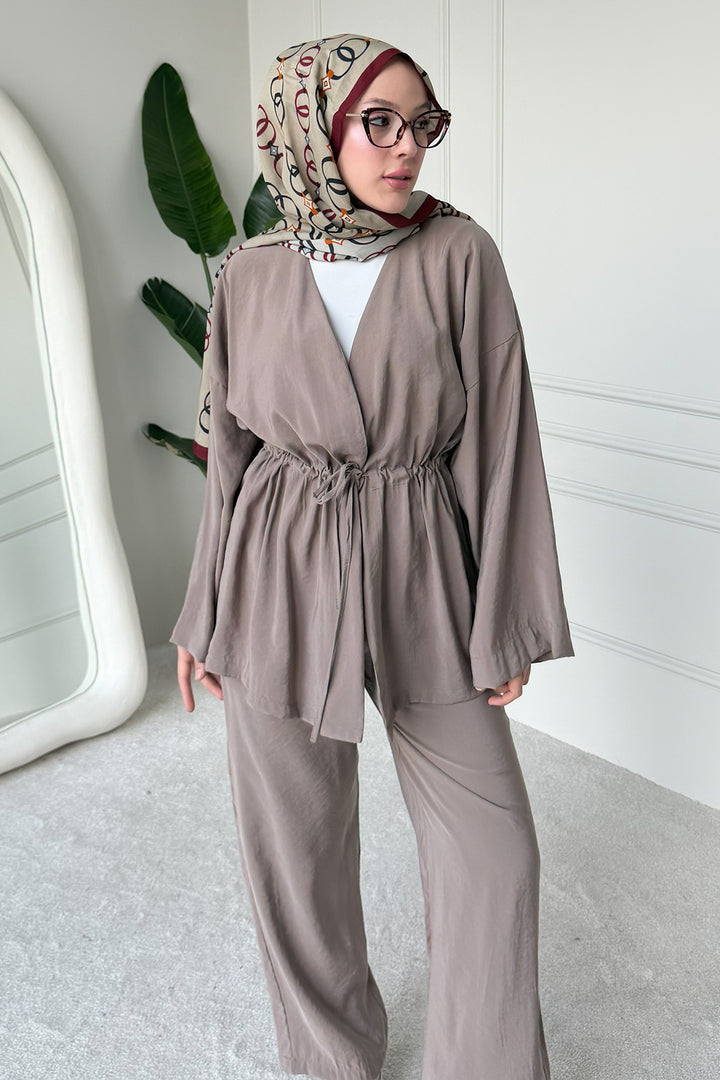 BNG Women Bağlamalı İkili Takım M3005 Vizon - Manresa