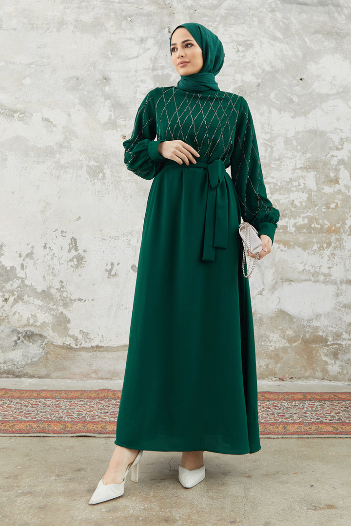 ZRF Women Pera Stone Dress - Emerald - Charlottesville