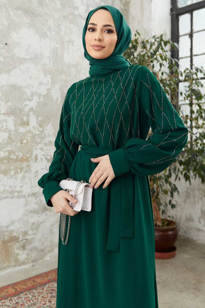 ZRF Women Pera Stone Dress - Emerald - Charlottesville