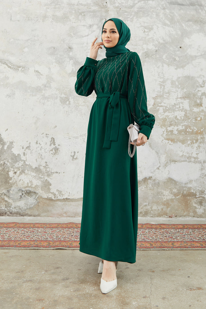 ZRF Women Pera Stone Dress - Emerald - Charlottesville