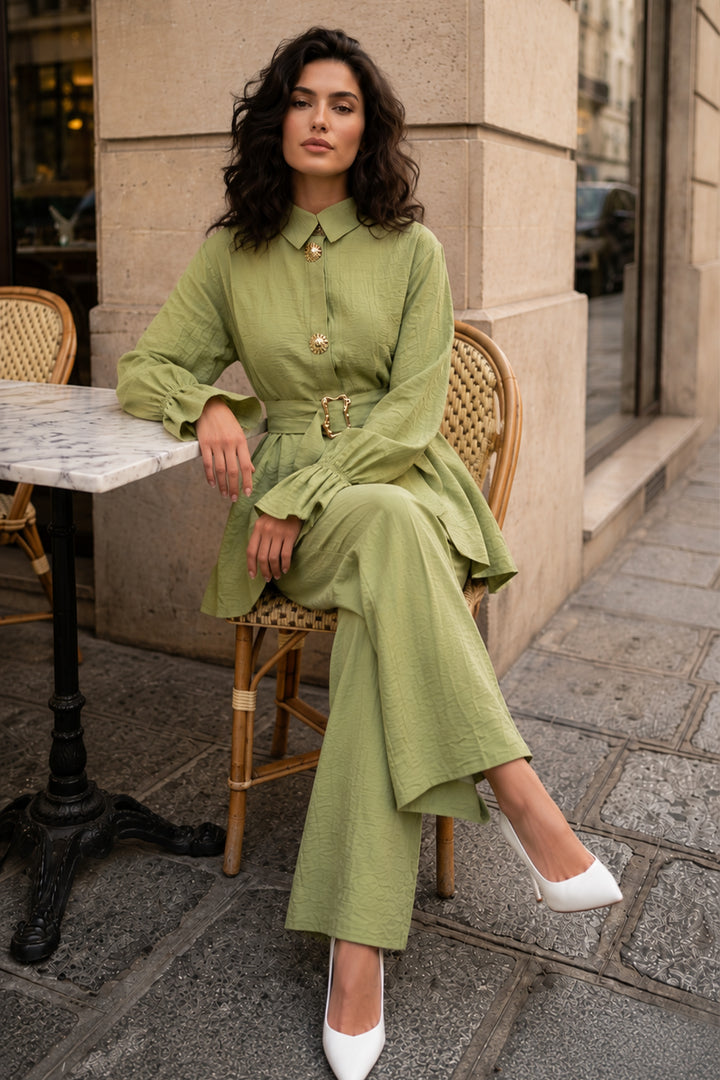 BNG Women Volanlı Tesettür Takım A9287-Çl Çağla - Cagnes-sur-Mer