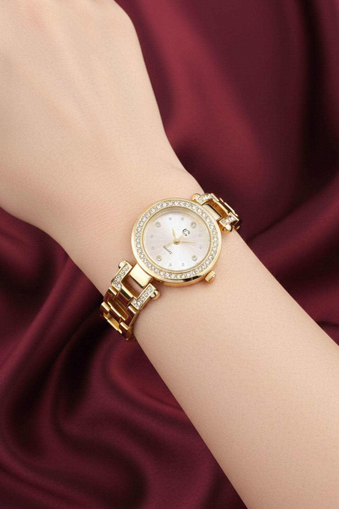 BNG Women Taşlı Kadın Saati Cls8836 Gold - Witten