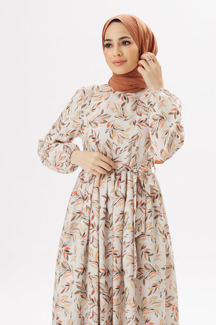 فستان ZRF النسائي Viva Linen - تيراكوتا - Athis-Mons