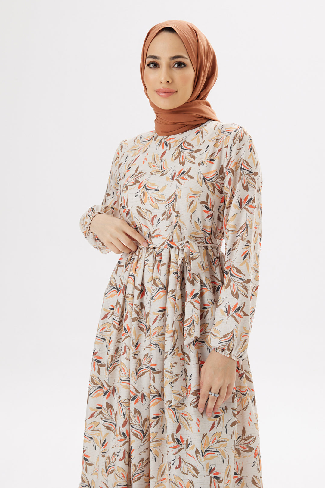 فستان ZRF النسائي Viva Linen - تيراكوتا - Athis-Mons
