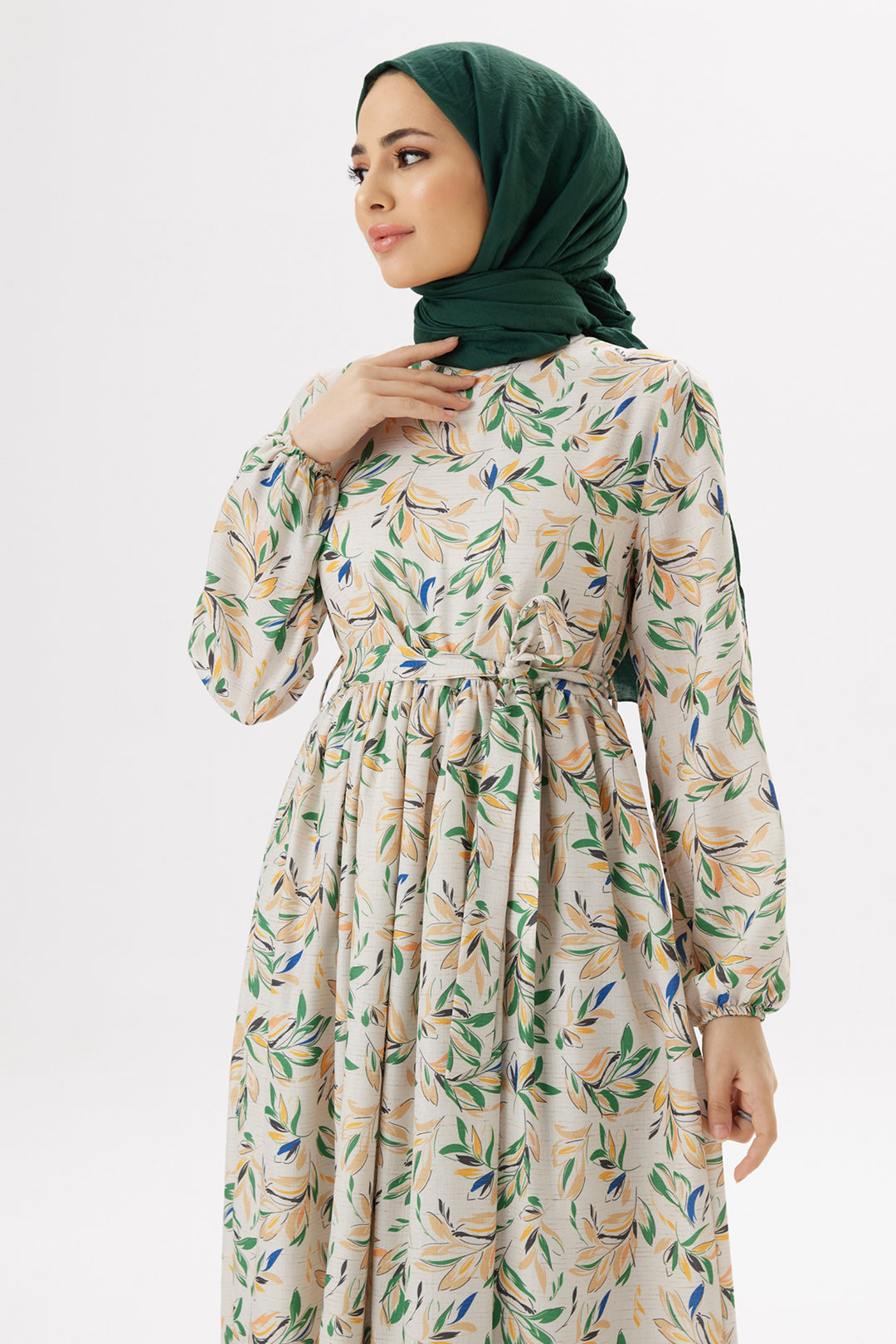 فستان ZRF النسائي Viva Linen - زمرد - Tübingen