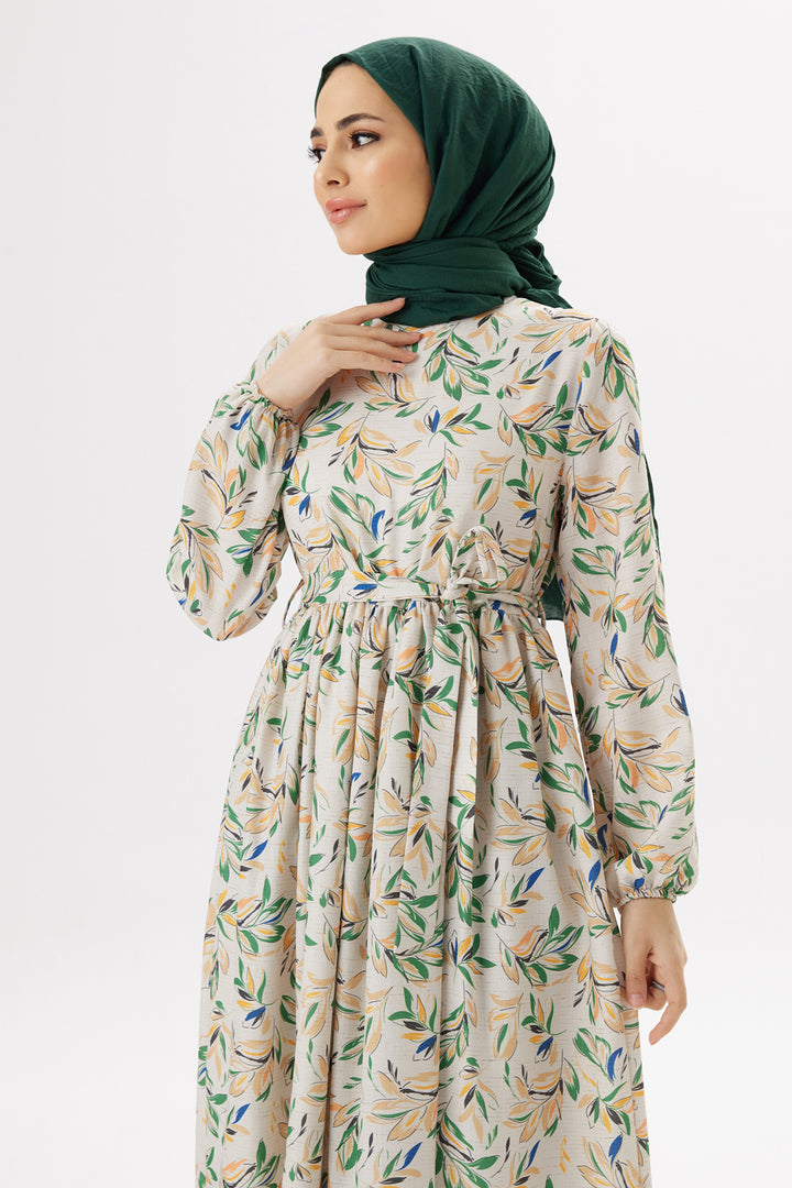 فستان ZRF النسائي Viva Linen - زمرد - Tübingen