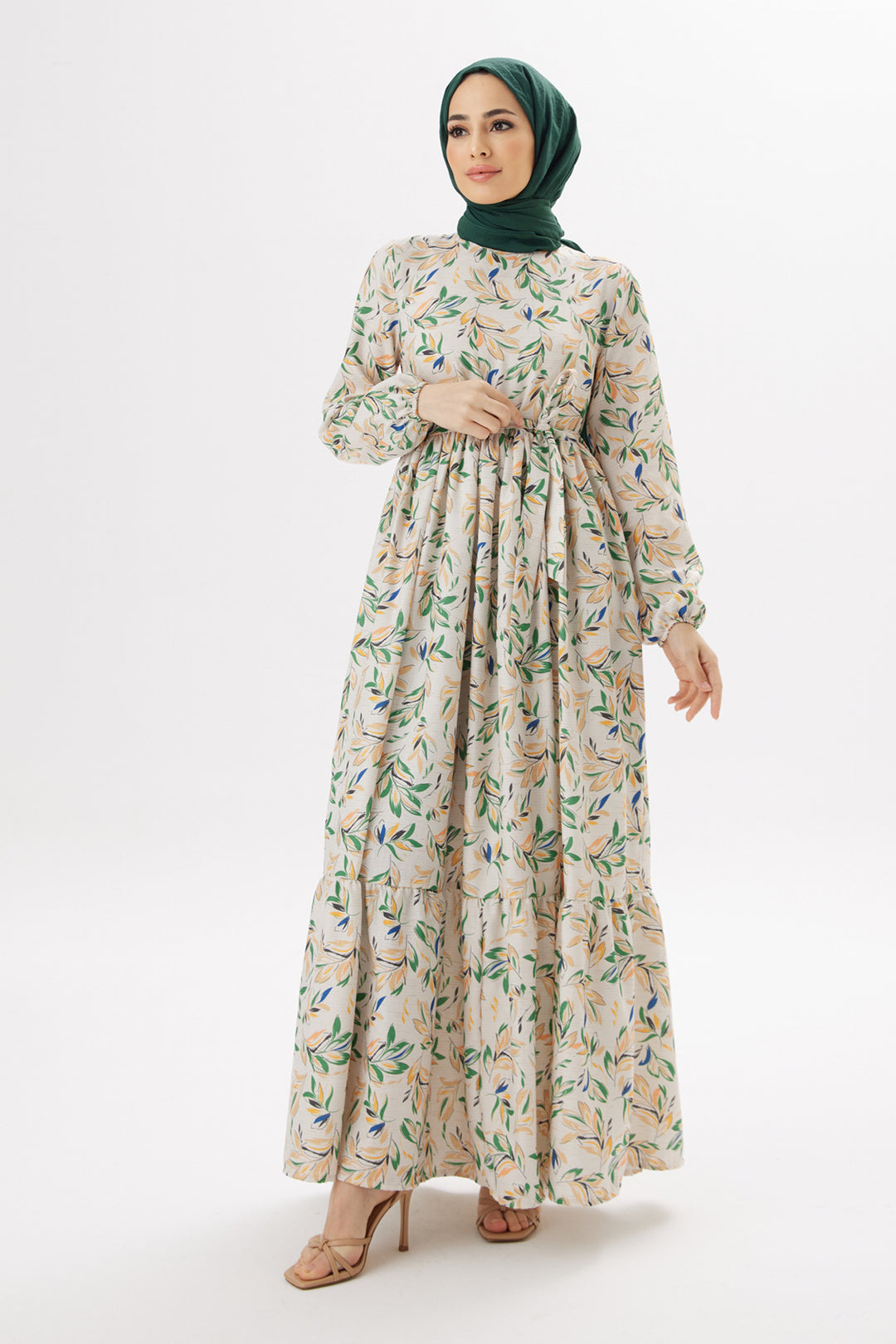 فستان ZRF النسائي Viva Linen - زمرد - Tübingen
