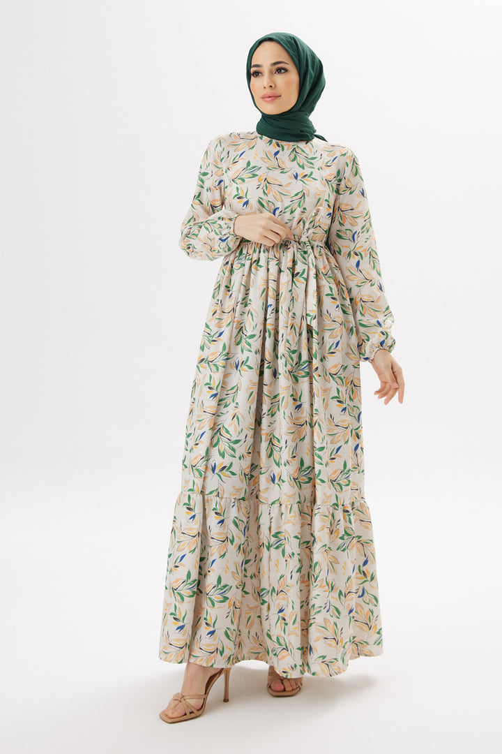 فستان ZRF النسائي Viva Linen - زمرد - Tübingen