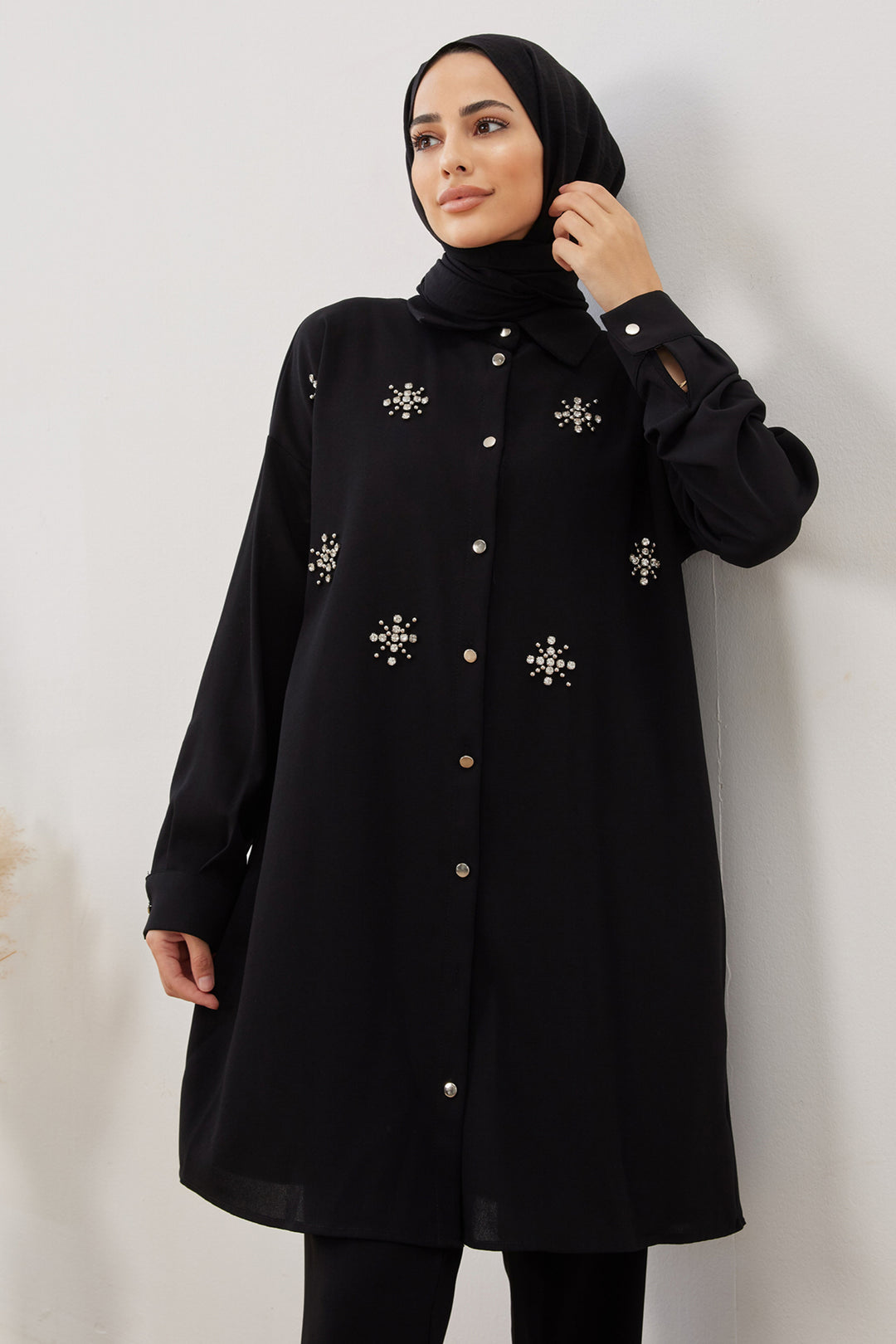 ZRF Women Snowflake Hijab Set - Black - Hoofddorp