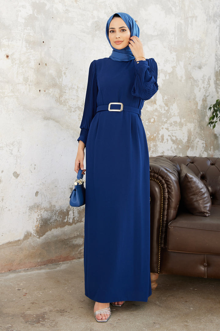 ZRF Women Sleeved Pile Dress - Indigo - Mieres