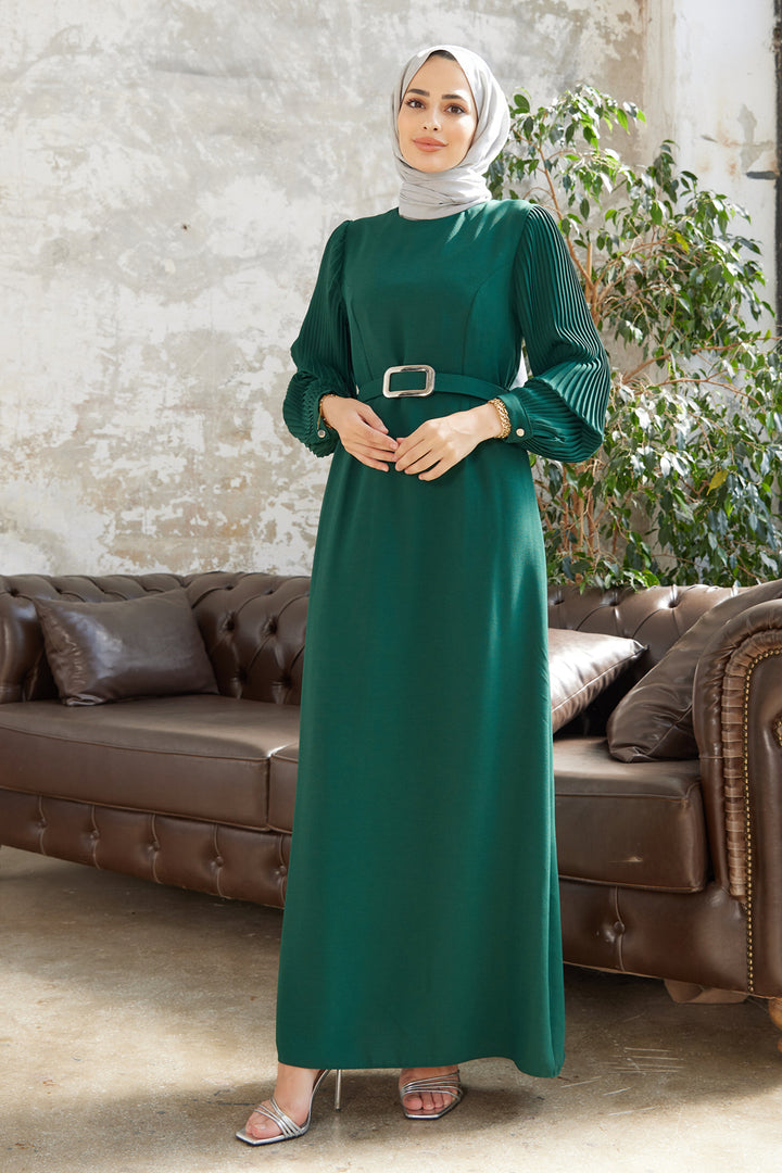 ZRF Women Sleeved Pile Dress - Emerald - Issaquah