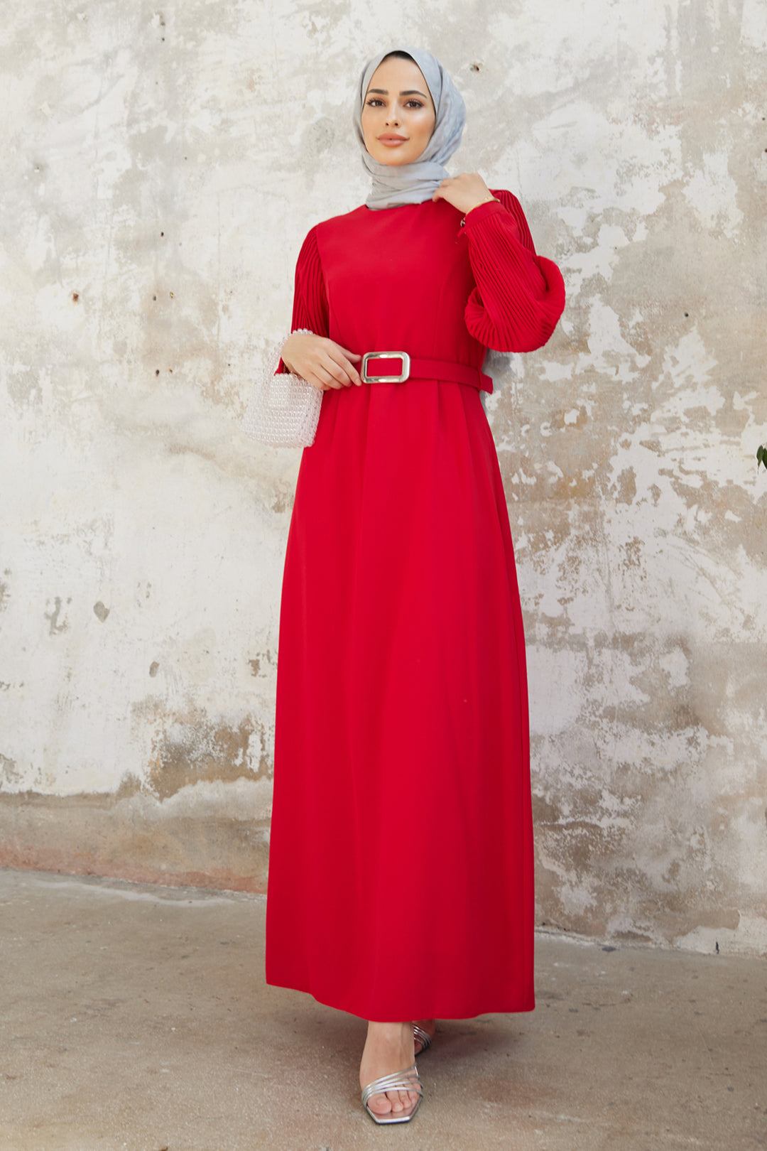 ZRF Women Puffy Sleeve Dress - Red - Wildwood