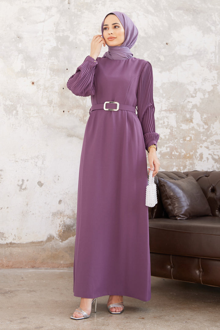 ZRF Women Sleeved Tulle Dress - Lilac - Ciudad Río Bravo