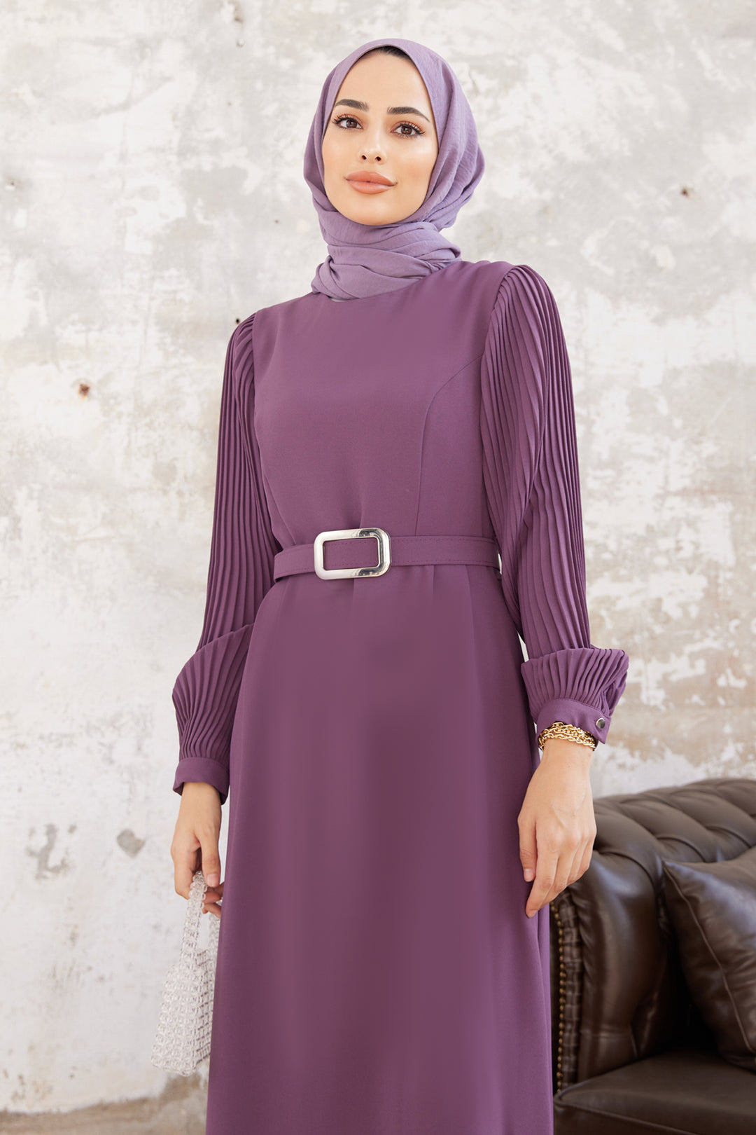 ZRF Women Sleeved Tulle Dress - Lilac - Ciudad Río Bravo